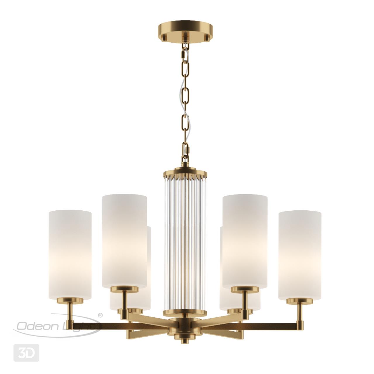 Светильник 64 см, Odeon Light HALL KASALI 4990/6, матовое золото