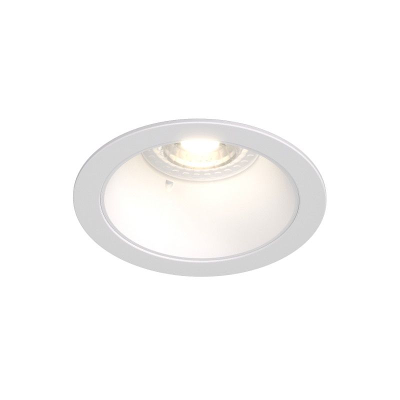 Светильник встраиваемый *9,1*3,2 см, вр 8 см, 1*GU10*50W, Denkirs Randers DK2026-WH, белый