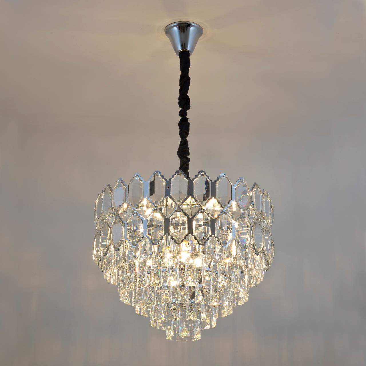 Подвесная люстра 50*50*100 см, Е14 8x40W, Хром MODELUX ML.97007.500 CR