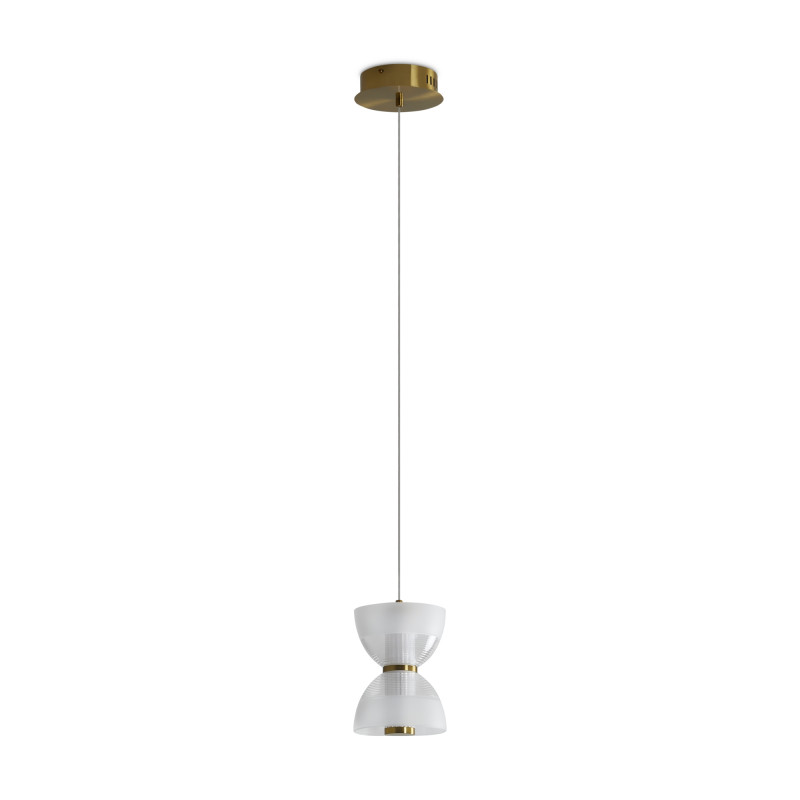 Светильник 15 см, 9W, 3000K, Freya Koil FR6136PL-L6BT, латунь