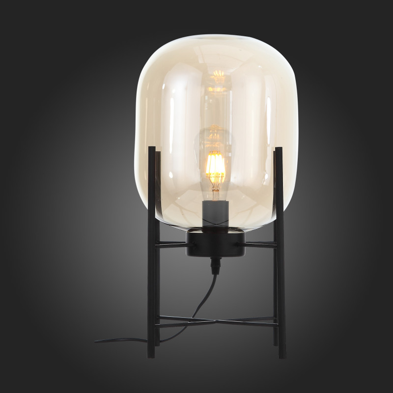 Настольная лампа 1*E27*40W, St Luce Burasca SL1050.505.01, черный