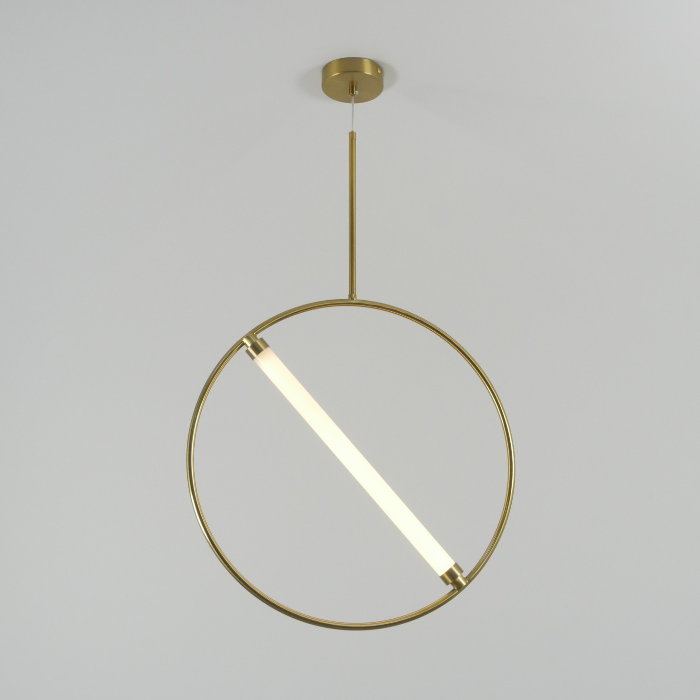 Светильник подвесной ElegantLight DZN-8333 БРОНЗА D530/H1500/1/LED/ BRRING 22-12 (2 из 10шт в коробк