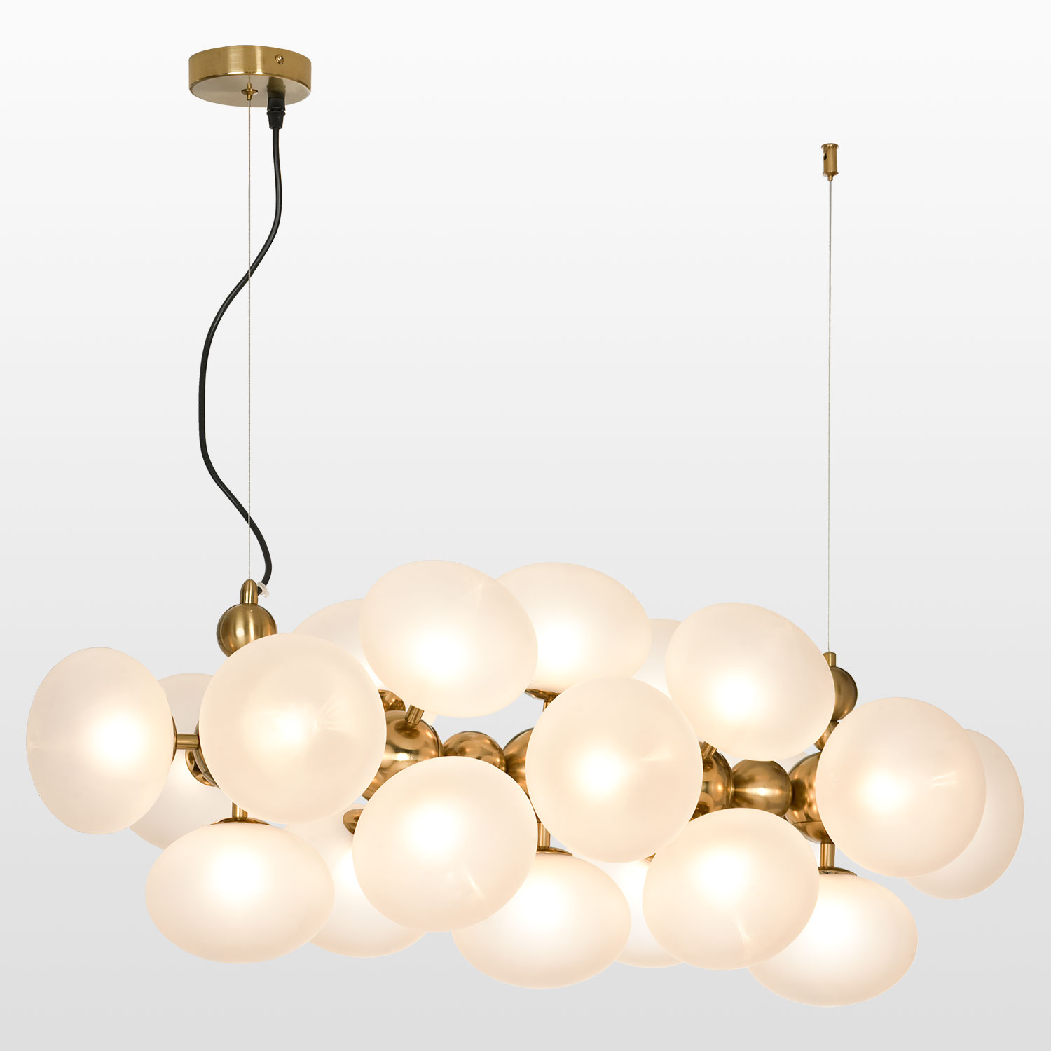 Люстра Lussole LSP-8650, 90*45 см, матовое золото