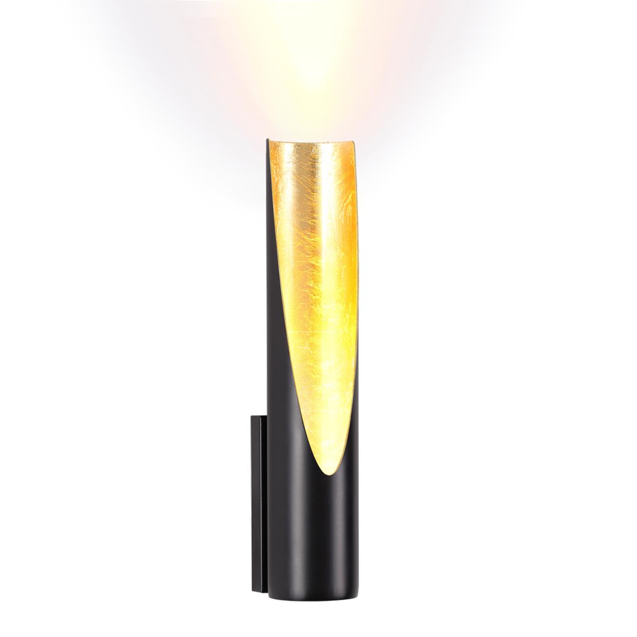 Настенный светодиодный светильник Odeon Light Whitney 3816/8WL, 8W, 3000К, черный-золото