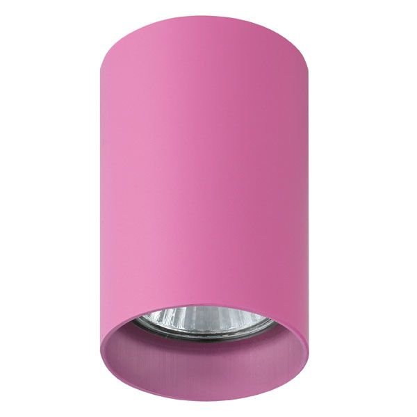 Накладной точечный светильник Lightstar Rullo LIG214432 розовый GU10, 6*6*10 см