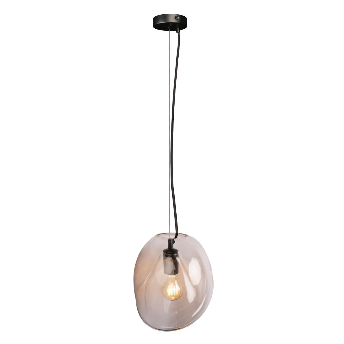 Подвесной светильник 25*25 см, 1*E27*40W  LOFT IT Gallo 10293 Clear черный