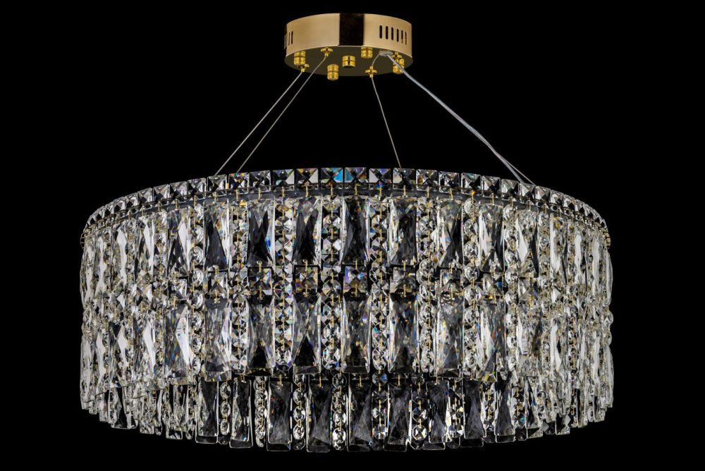 Люстра подвесная *60* см, Led лента*LED*68W, 3000/6000K, Arti Lampadari Ovindoli Gold Ovindoli L 1.5.60.100 G, Золото