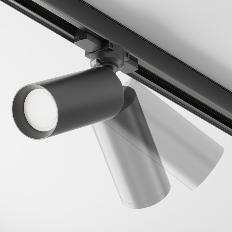 Трековый светильник трехфазный Maytoni Technical Focus TR028-3-GU10-B Черный