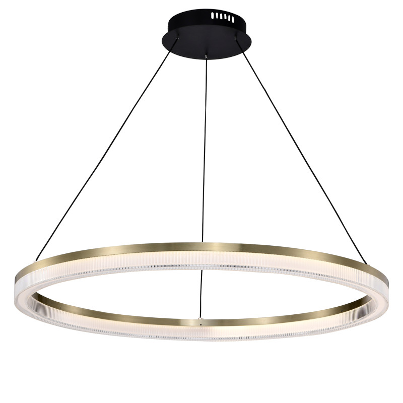 Подвесной светильник 80*150 см, LED, 42W, 4000К, Favourite Cirkler 4400-8P черный