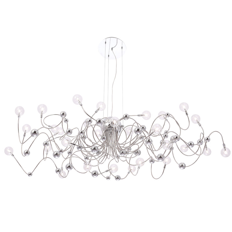Люстра 65*150*30 см, 30*LED G4 *2W Хром Crystal Lux MEDUSA SP30 CHROME