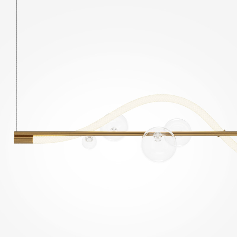 Линейный светильник 113,5*21*195 см, LED, 3000К, Maytoni Oasis MOD289PL-L13BS3K латунный