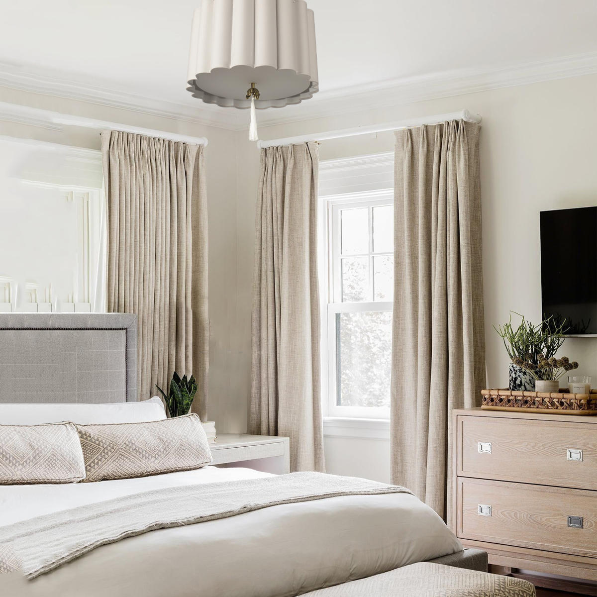 Потолочный светильник 47*46 см, 3*E14 LOFT IT Mellow 10306 Grey linen латунь