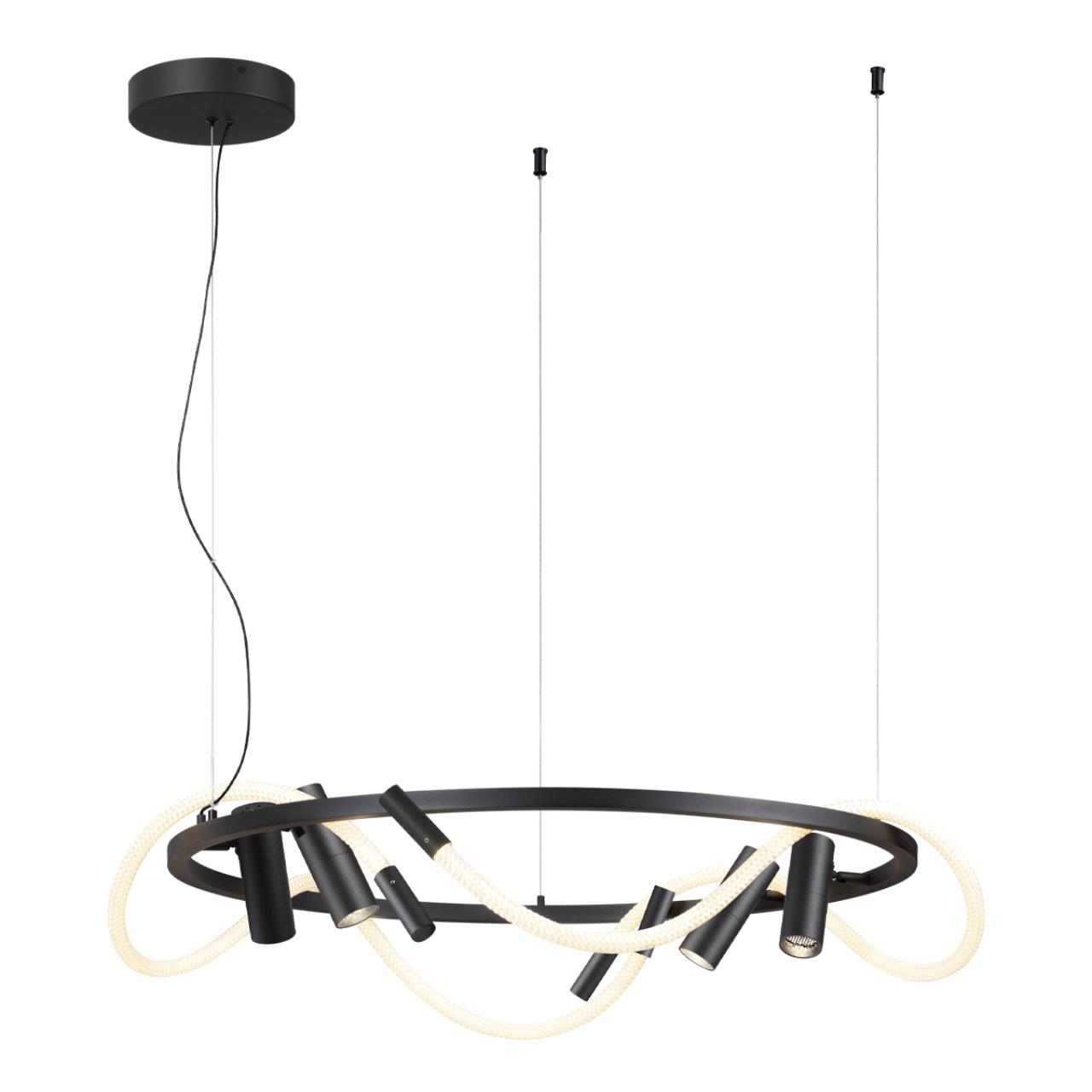 Светильник 90 см, Odeon Light Corda 4391/55L, черный