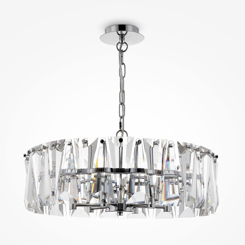 Подвесная люстра Maytoni Puntes MOD043PL-06CH, диаметр 52 см, хром