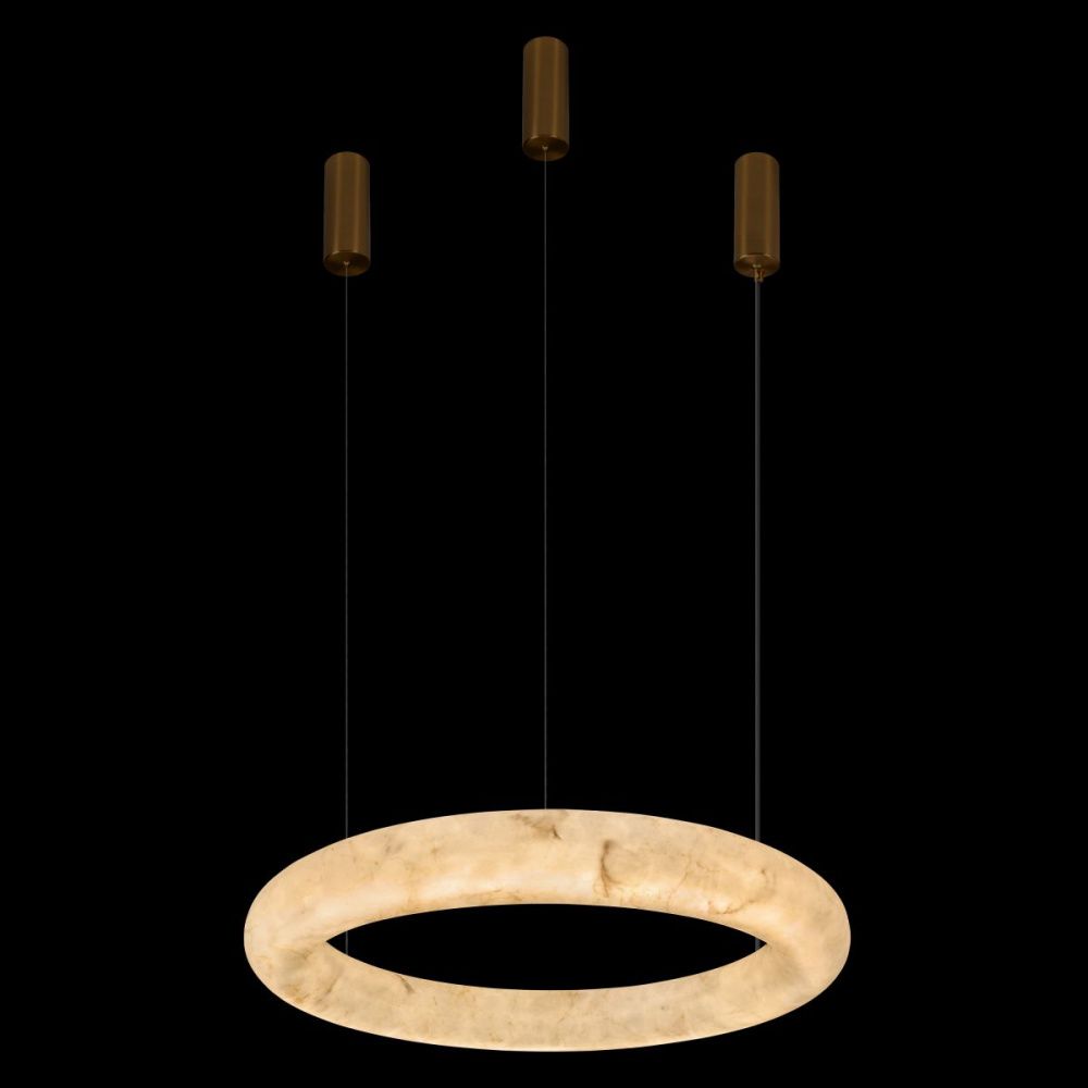 Подвесной светильник 80 см, 50W, 3000K, Loft IT Oslo acrylic 10547/800, латунь