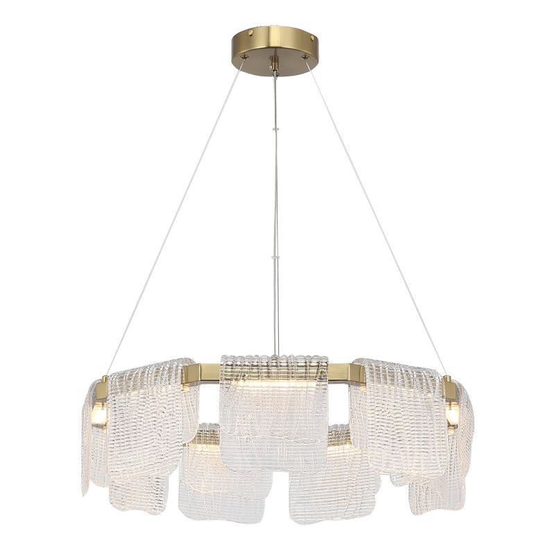 Подвесная люстра 60*150 см, 1*LED*54W, 4000K, ST-Luce Voile SL6021.203.54, золотой
