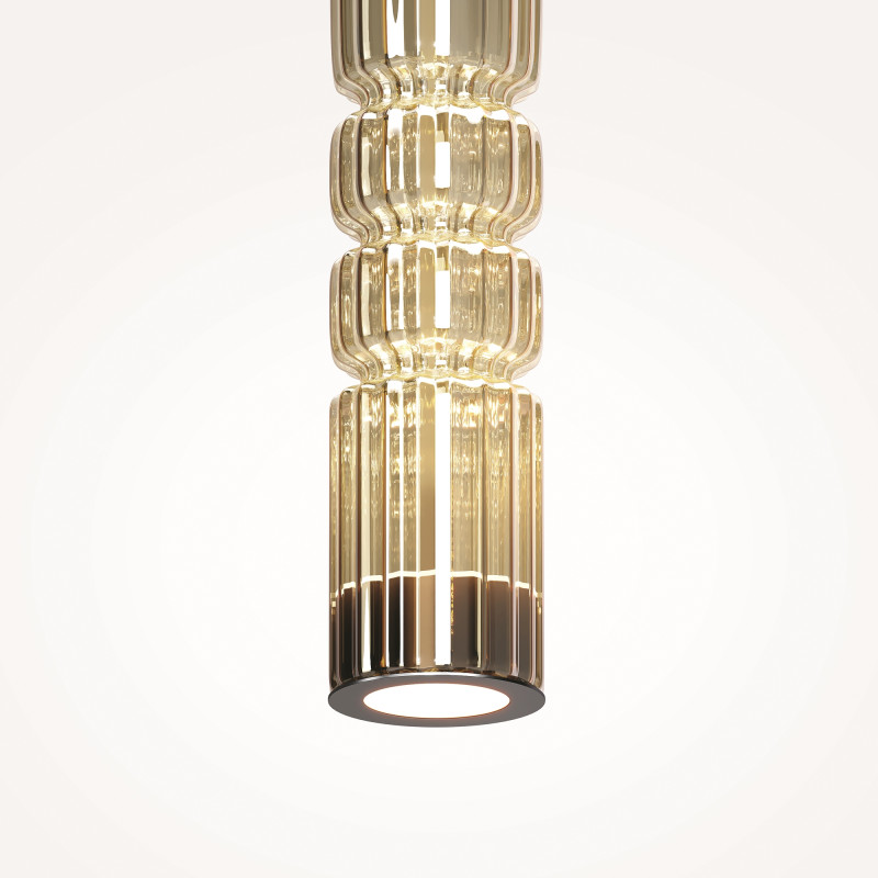 Подвесной светильник 8*8*384 см, LED, 12W, 3000К, Maytoni Ordo MOD272PL-L12BS3K черный