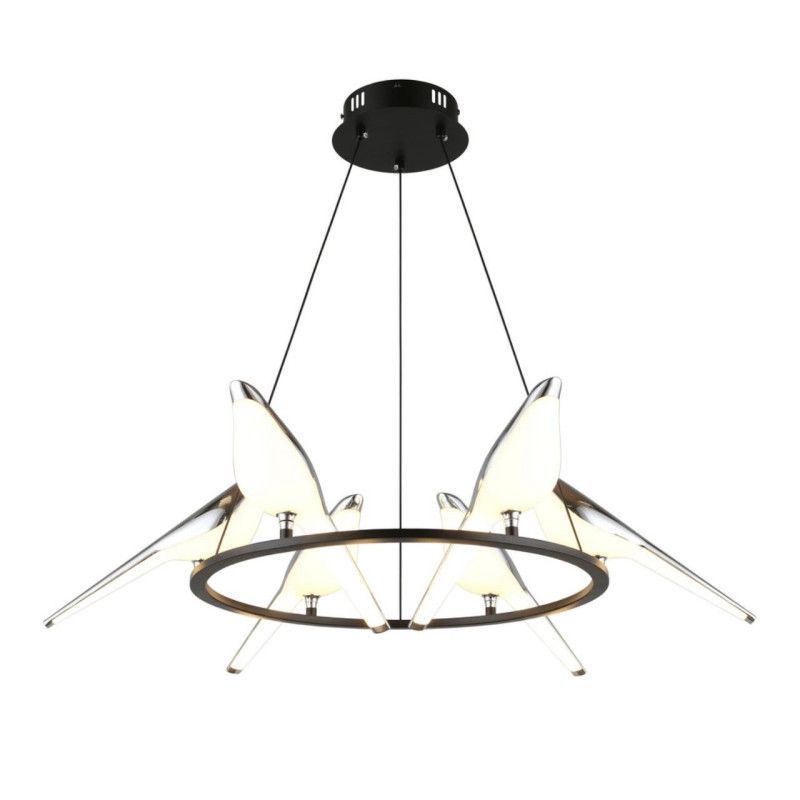 Детская люстра 65*60-300 см, 1*LED, 60W, 3000K, Aployt Astor APL.822.13.60, хром