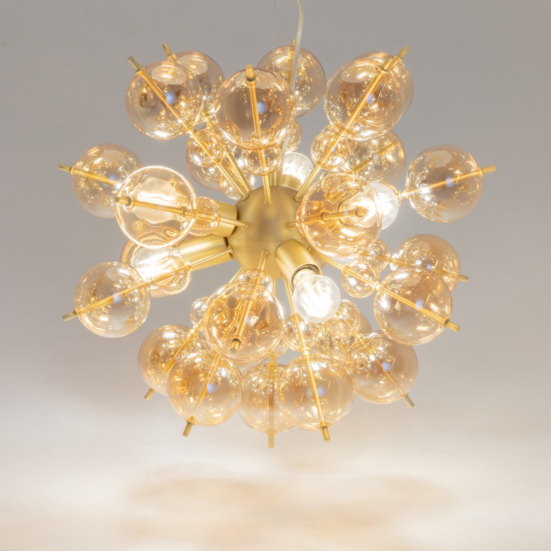 Подвесная люстра Maytoni Bolla MOD133PL-06BS, диаметр 57 см, латунь