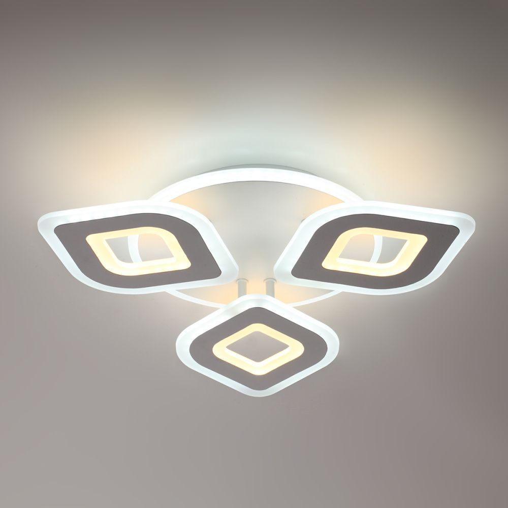 Светильник потолочный с ПДУ LED 49 см, 62W, 3000-6000K, Lumion 8255/62CL, белый