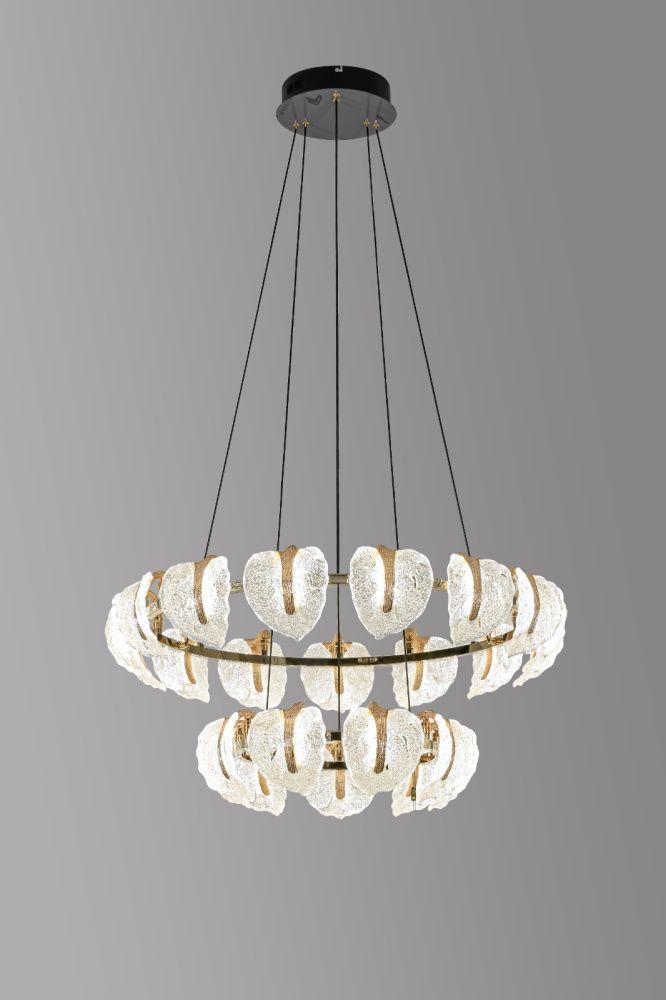 Люстра 78156-D780+480, D780+D480 / H350* LED, 180W, 3000/4000/6000K, Alva Donna, GD