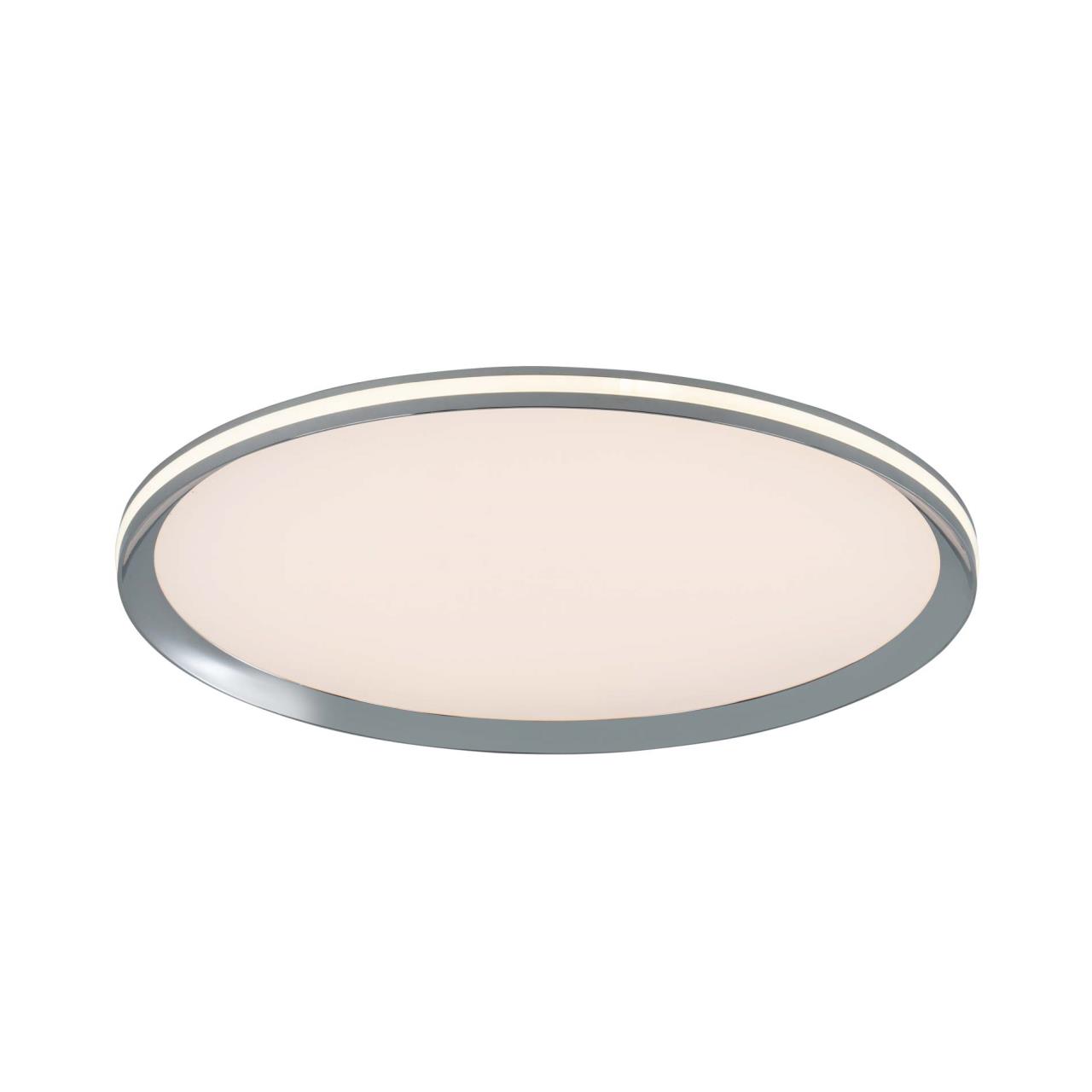 Потолочный светильник 50x5см, LED, 50Вт, 3000 / 5500K, LED4U L3020-500 CR Хром