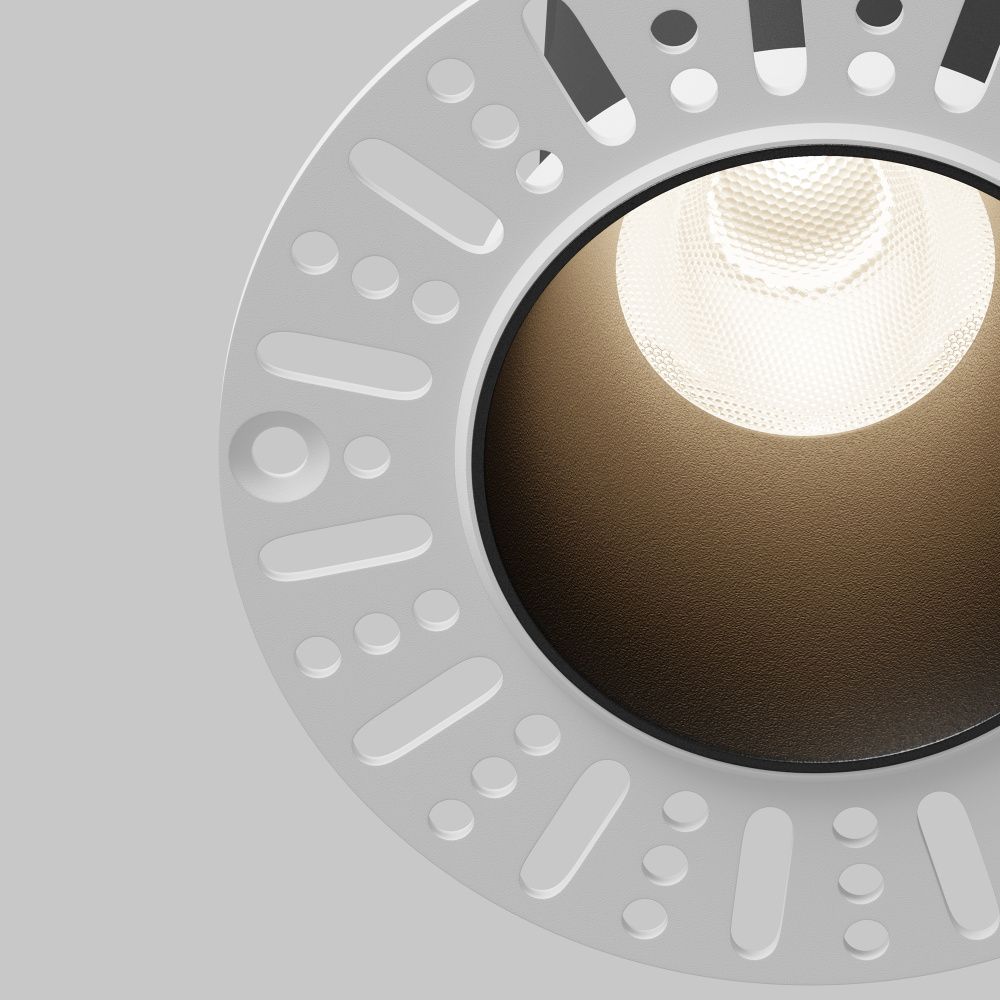 Встраиваемый светильник  DL120-10W-4K-TRS-B **-9,7 см, *LED*10W, 4000K, Maytoni technical Dip DL120-10W-4K-TRS-B, Черный
