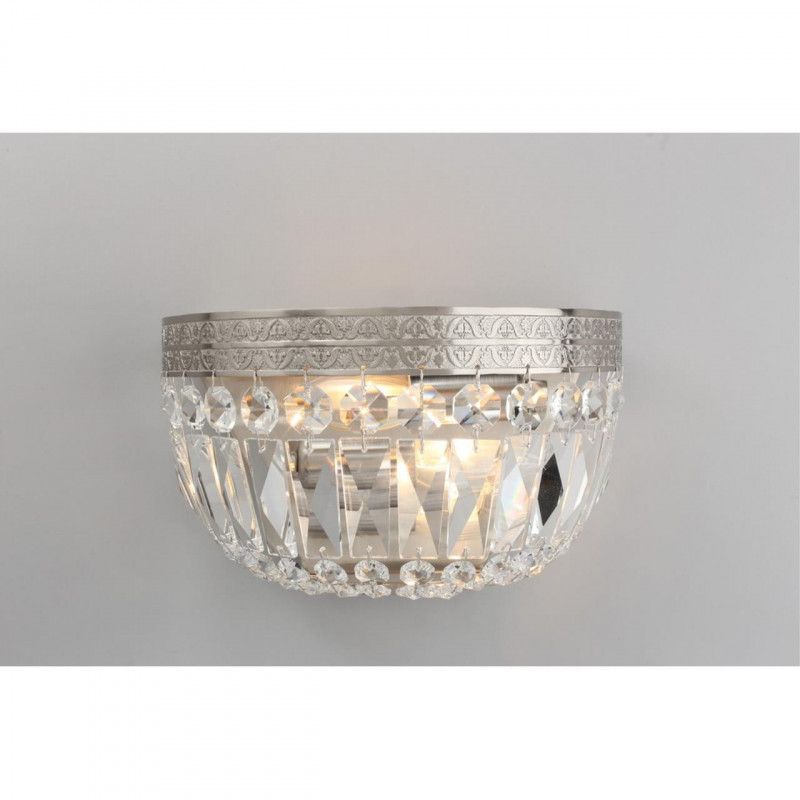 Бра 14*25*15 см, 2*E14, 40W, Aployt Lidi APL.757.11.02, никель