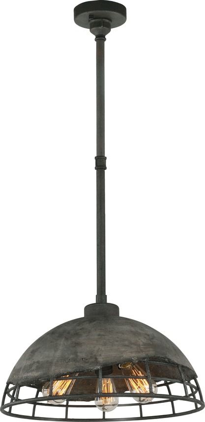 Подвесной светильник Lussole Loft LSP-9643 серый E27 диаметр 45 см
