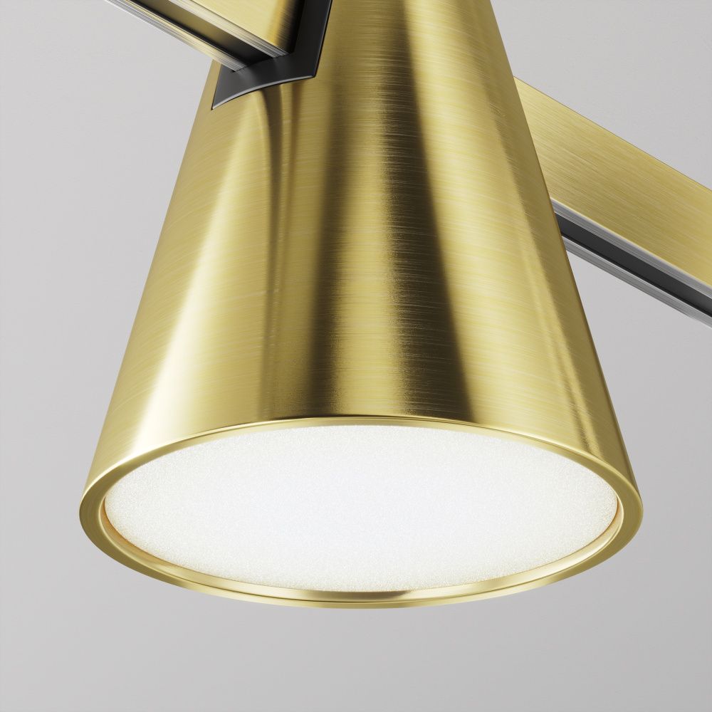 Трековый светильник eila Flarity 4000K 5Вт 120°, 11,5 см, LED*5W, Maytoni TR146-1-5W4K-BS, Латунь