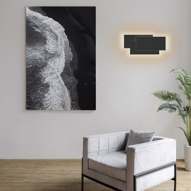 Бра 26*5,5*12,5 см, LED *  12W, 3000К Mantra Tahiti 8090, черный