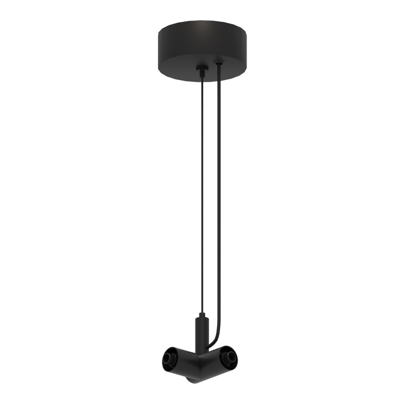Подвесной токопроводящий угловой соединитель с подводом питания TECHNO ST LUCE ST1601.459.00 черный