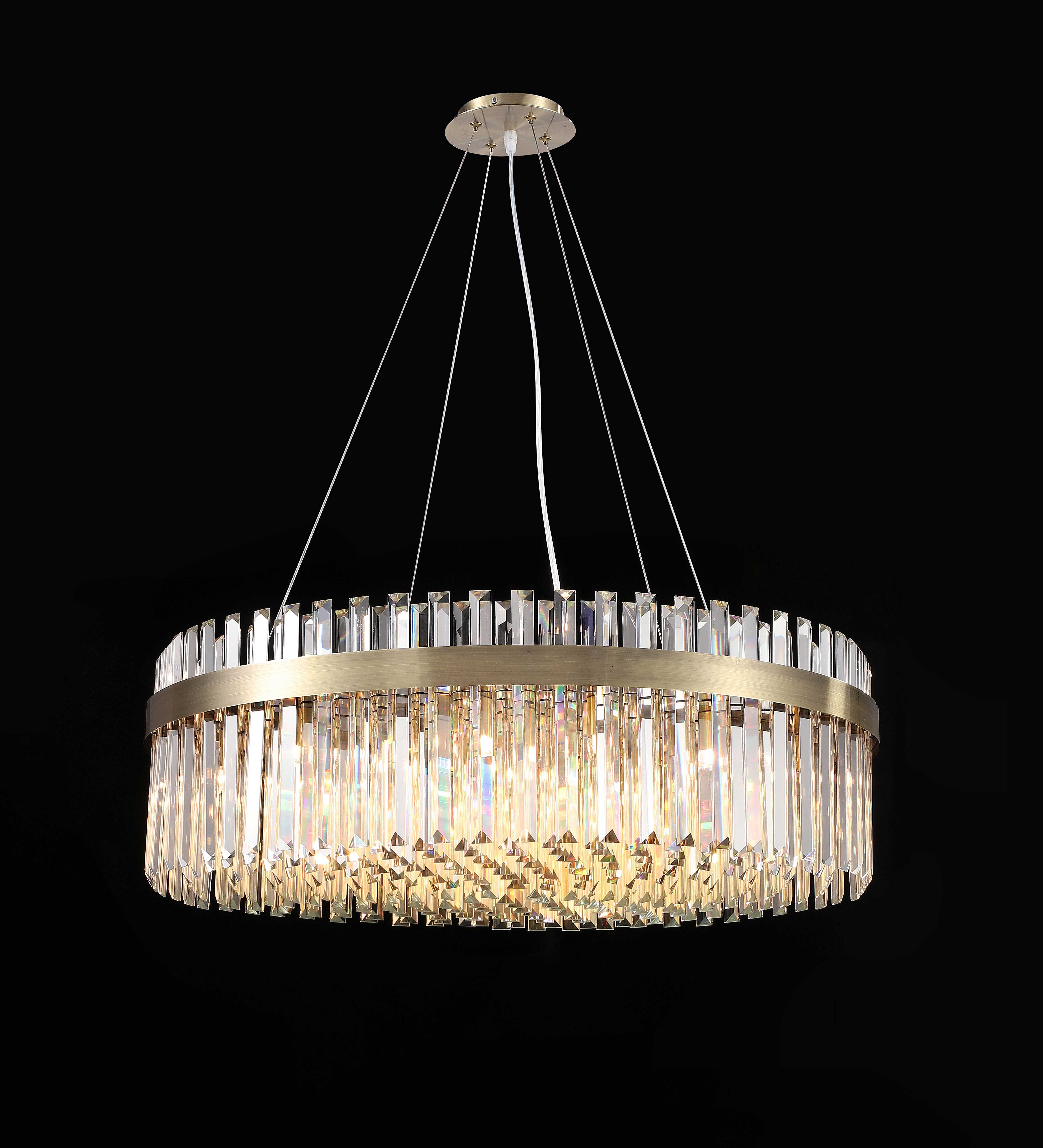Люстра  800*530, 25*G9, 40W NewRgy Cristallo G30-ф800 BRONZE, Бронза