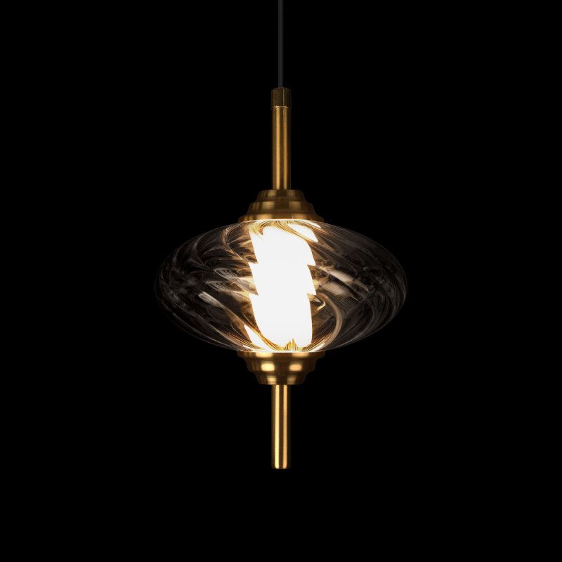 Подвесной светильник *15*-22,5 см, 1*LED*30W, 4000K, LOFT IT Helix 10421/C Smoke, бронзовый