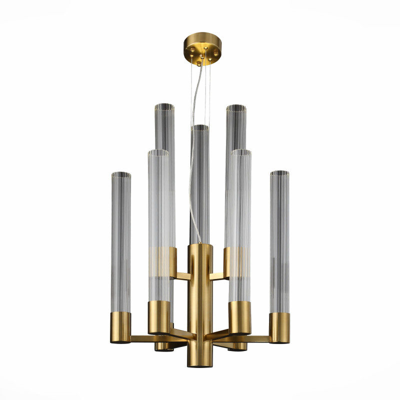 Люстра подвесная 55 см, 45W, 4000K ST LUCE TERNI SL1229.303.09 Латунь