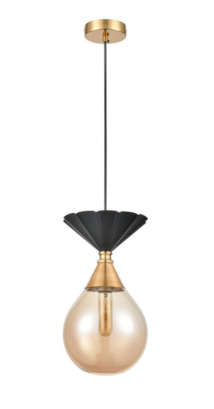 Подвесной светильник  20*120 см, 1*E27 черный, латунь Vele Luce Nova VL5494P11