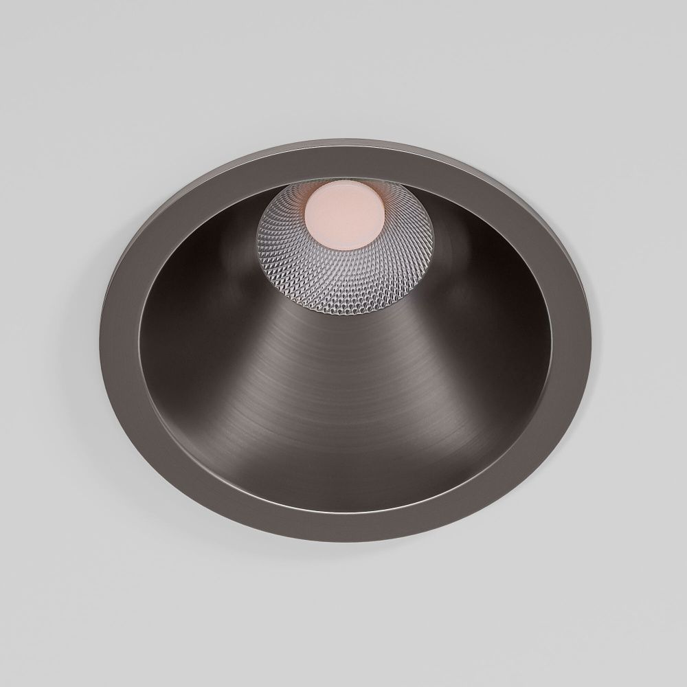 Потолочный акцентный светильник 8*8*6 см, LED, 15W, 4000K, Elektrostandard Forte 25071/LED, серый