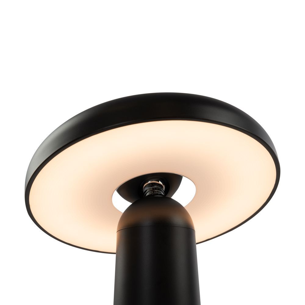 Аккумуляторный светильник *14*-21,8 см, *LED*4W, Freya Mushroom FR6109TL-L4B, Черный