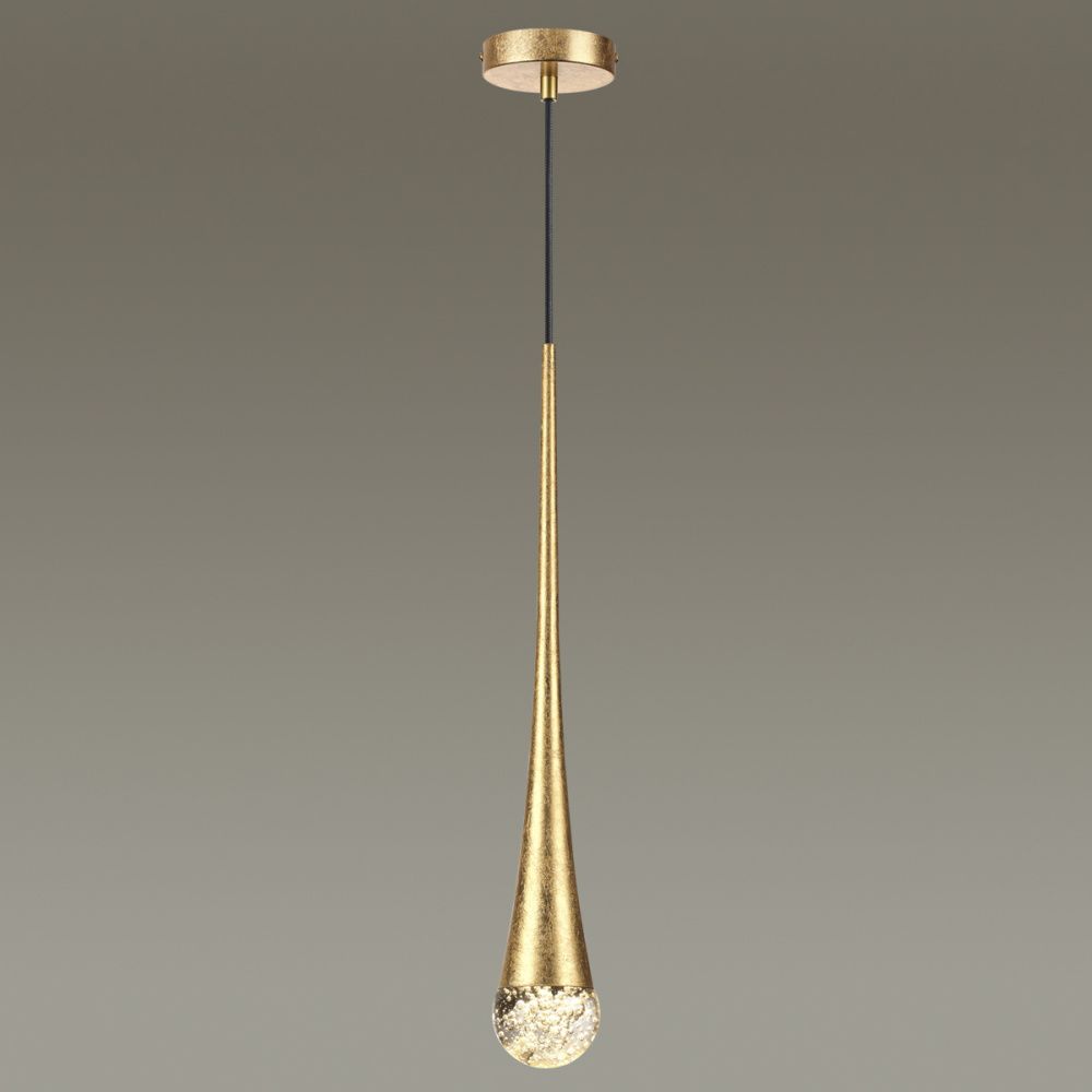 Подвесной светодиодный светильник Odeon Light Gota 4278/1, золотое фольгирование