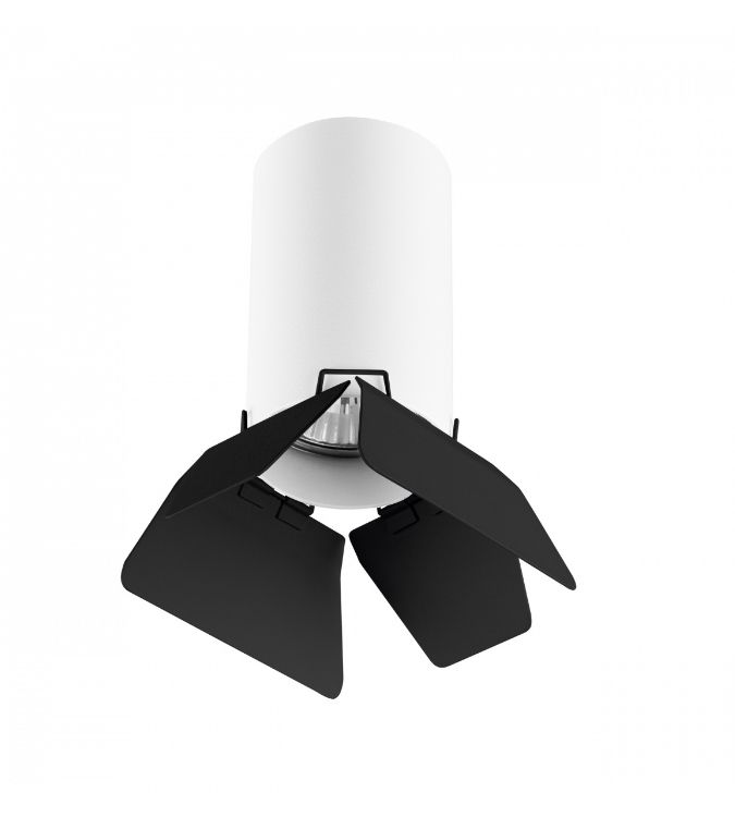Светильник накладной Lightstar Rullo R436437, белый-черный
