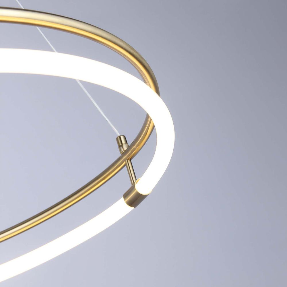 Подвесная люстра 60*20-150 см, 6*LED, 24W, 4000K, Favourite Girth 4629-6P, золотой