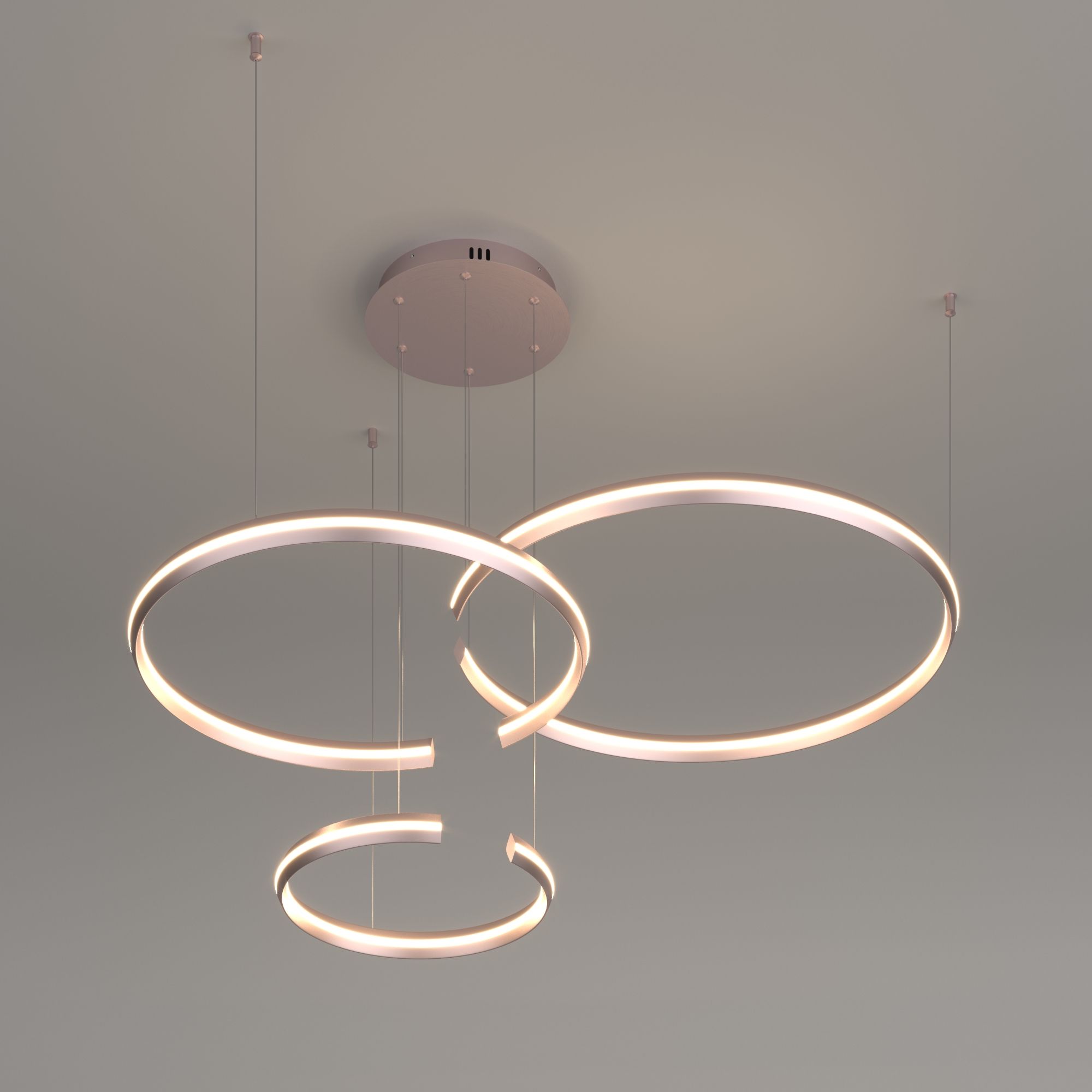 Светильник 111*88*90 см, *LED, 160W, 4200 Eurosvet Gap 90180/3, никель