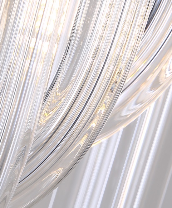 Светильник подвесной ElegantLight DZN-8396 ХРОМ D400/H800/3/E14/60W 22-12 CONCORD