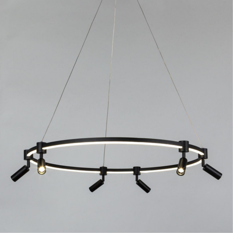 Светильник 80 см, 75W, 3000K-6000K Arte Lamp RING A2186SP-1BK черный