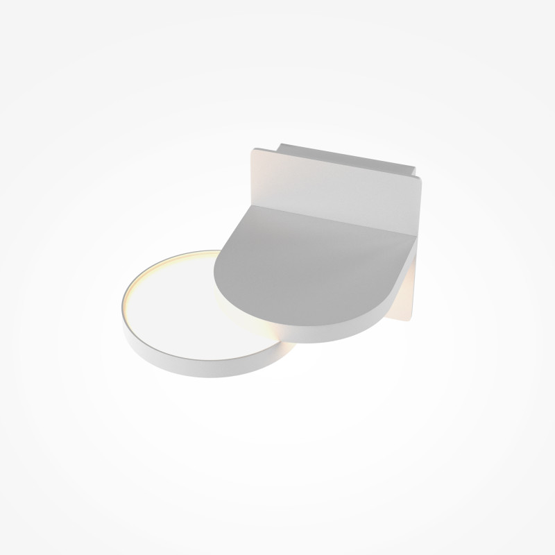 Бра 18,2*18*12 см, LED, 3000К, Maytoni Flap MOD354WL-L12W3K белый