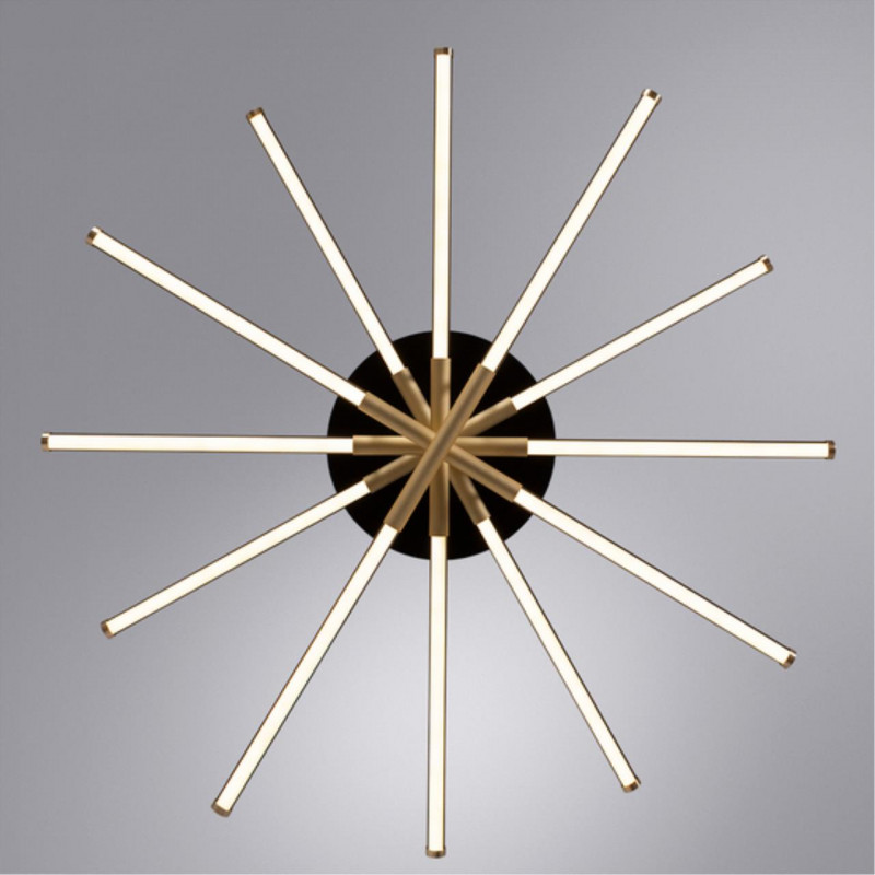 Светильник 100 см, 130W, 3000-6000K, Arte Lamp FERNANDO A2199PL-6BK, черный-золото