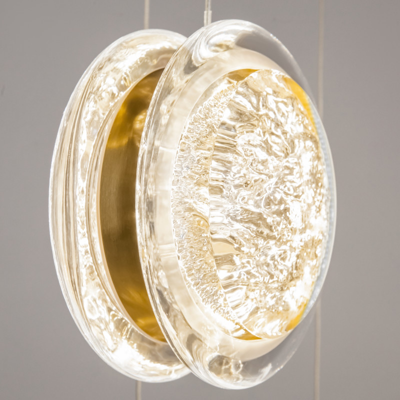 Каскадная люстра 60*60*367 см, LED, 3000К, Maytoni Pharao MOD361PL-L58BS3K латунный