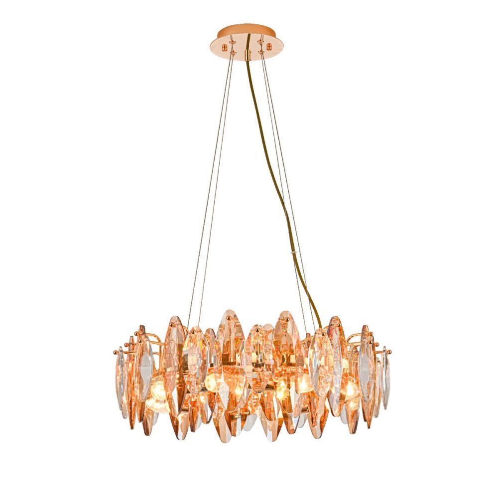 Подвесная люстра 50 см, Favourite Glans 4719-8P, золото