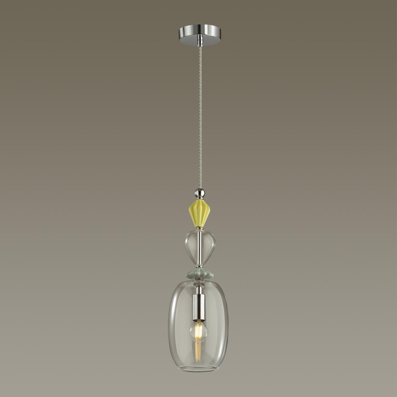 Подвесной светильник диаметр 14 см Odeon Light Bizet 4893/1B Хром