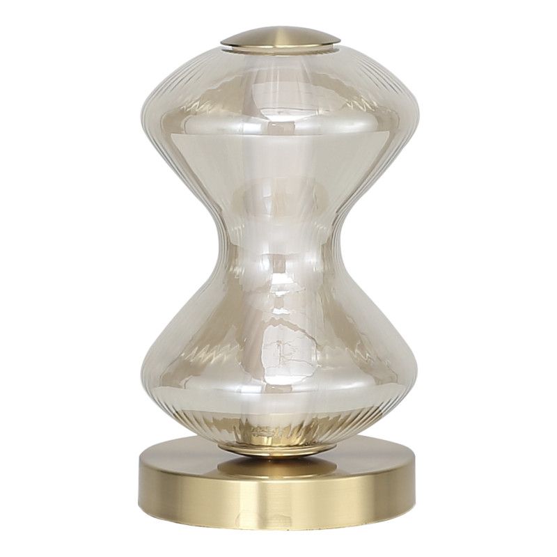 Настольная лампа *14*-24,5 см, 1*LED, 6W, 3000K, ST-Luce Spine SL6136.204.01, золотой